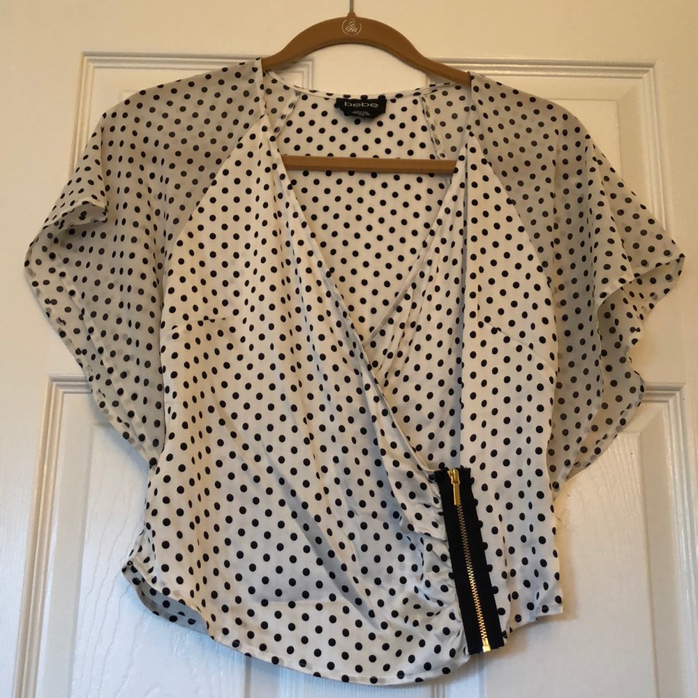 Bebe polka dot top
